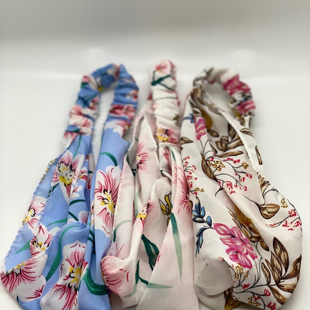 Floral women’s headbands set of 3